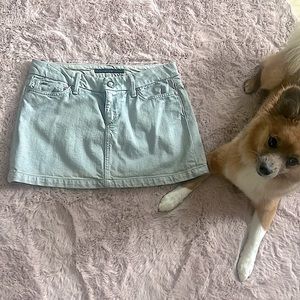 Like new Joe’s Jeans silver gray denim mini skirt